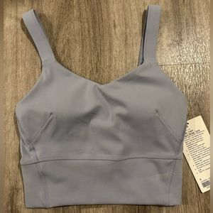 lululemon Women’s Wunder Train Straight Strap Tank, Chambray Blue, Size 4